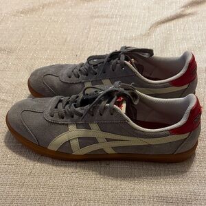 Men’s Onitsuka Tiger by ASICS Gray and Red Shoes